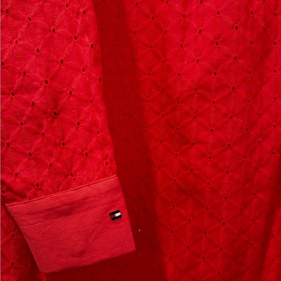 Tommy Hilfiger Coral Long Sleeve Shirt Dress M - Picture 4 of 8